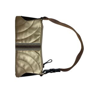 The Limited Women's Metallic Gold Faux Leather Shoulder Purse Baguette